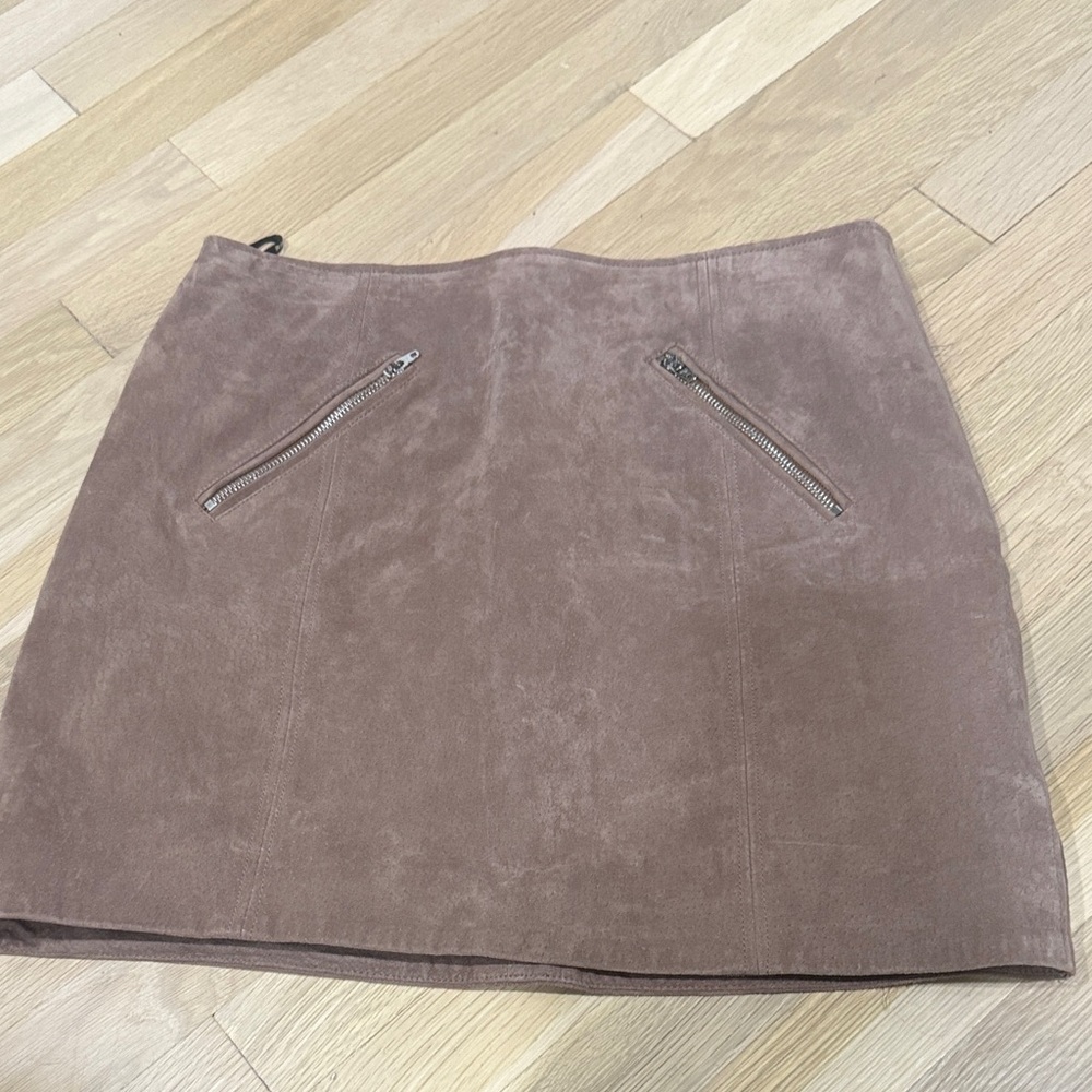 Genuine leather skirt, size 28 bottoms